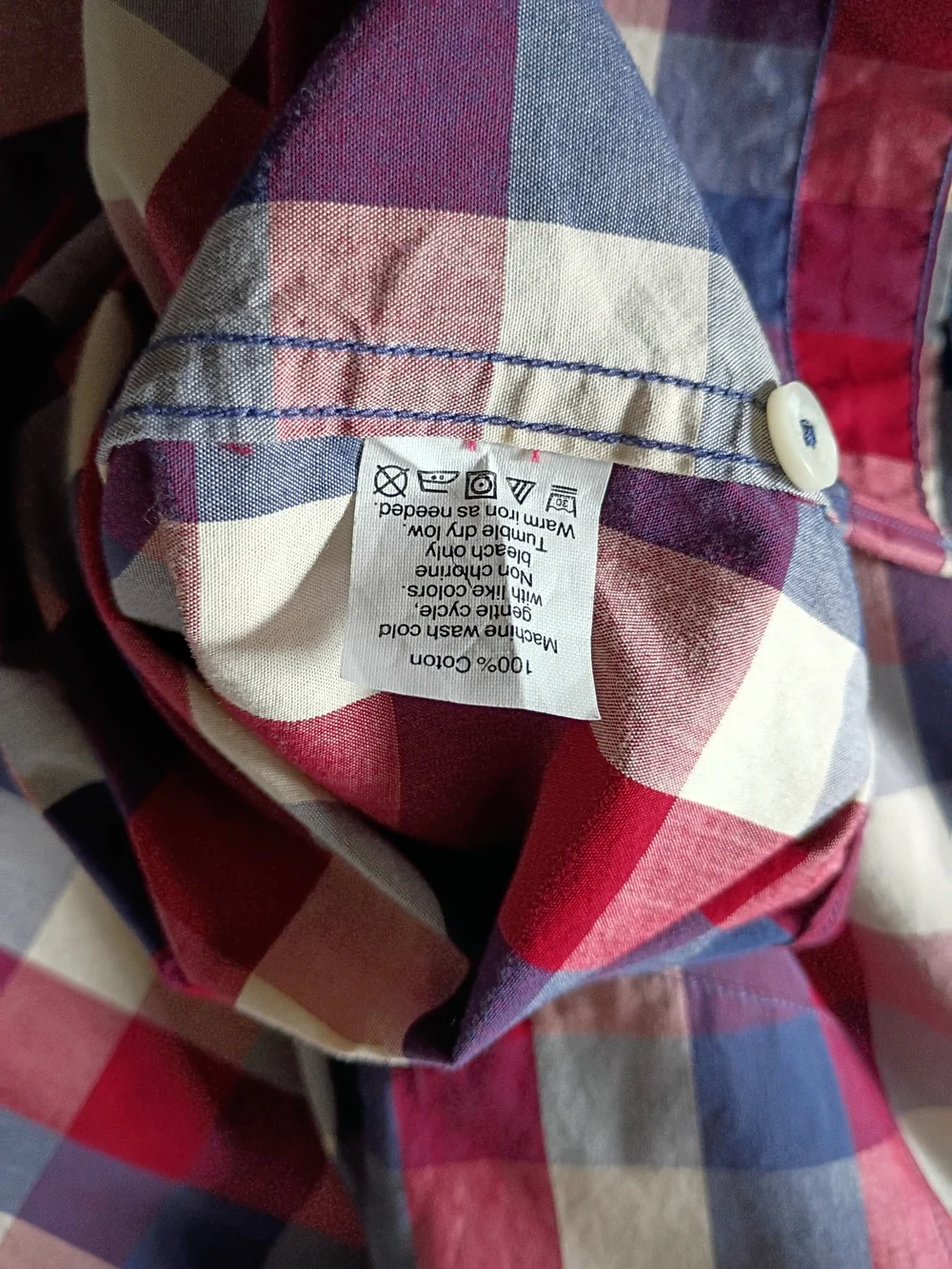 J.Crew Men’s Red and Blue Plaid Button-Down Shirt